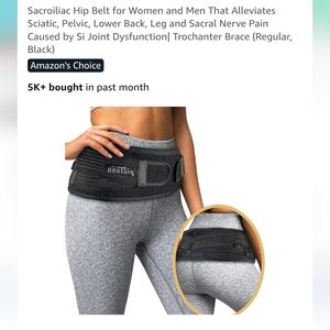 Black Sacroiliac Hip Belt